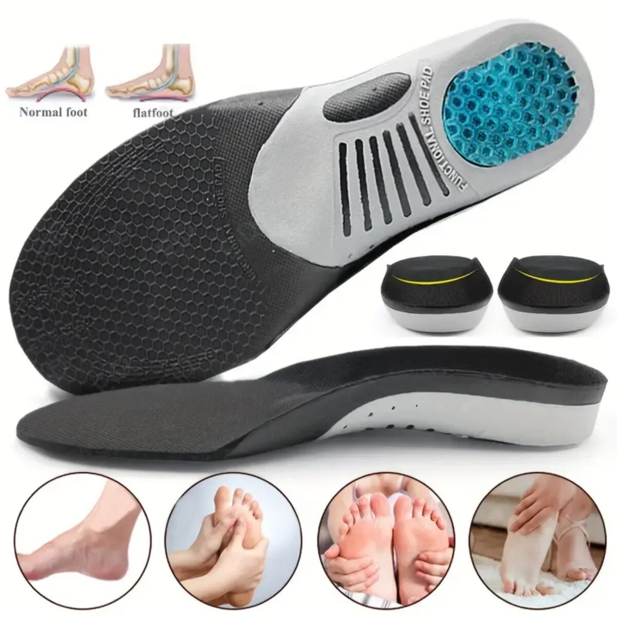 Sneaker Care - 1Pair Orthopedic Insoles Orthotics Flat Foot