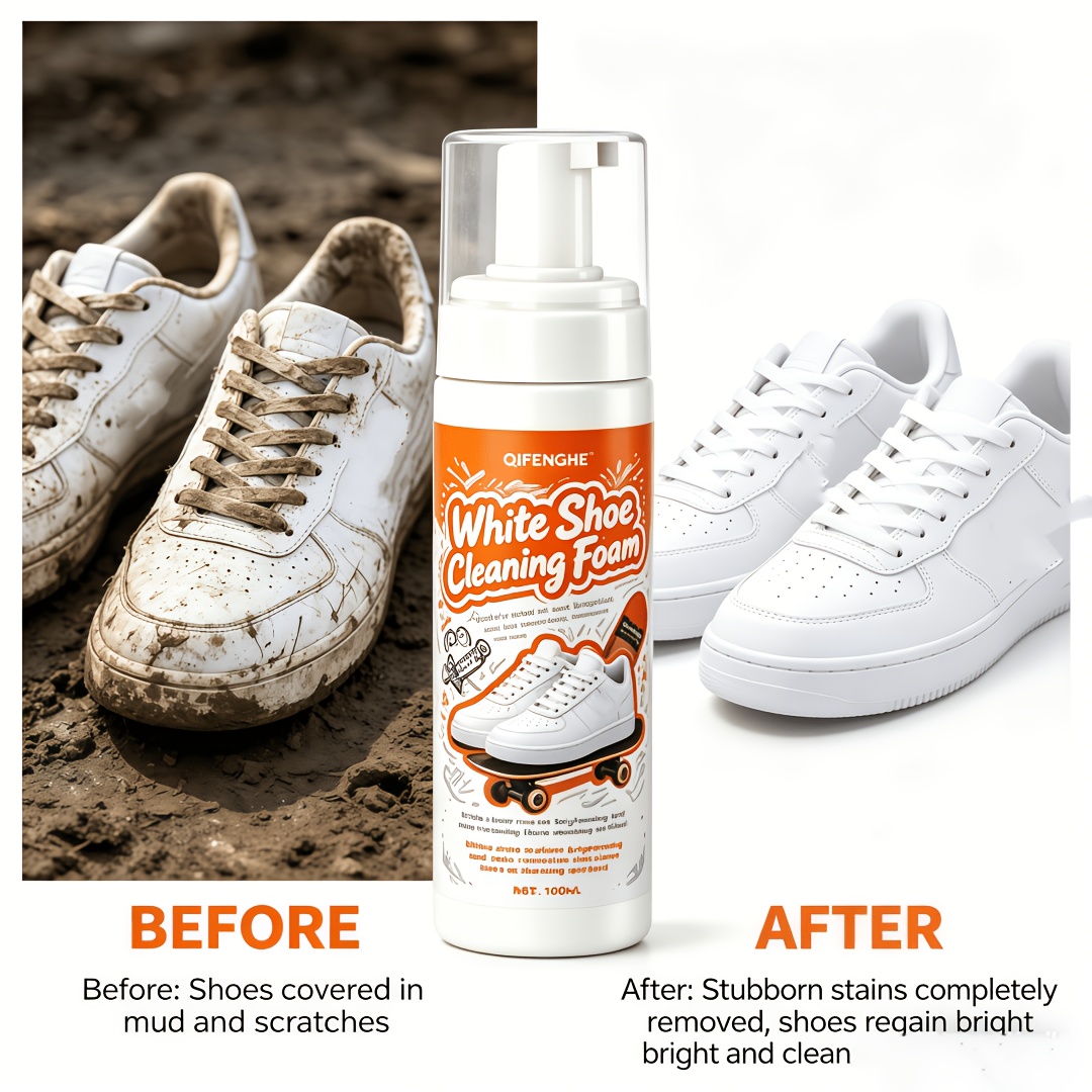 Portable No Rinse White Shoe C - Sneaker Care White review and price