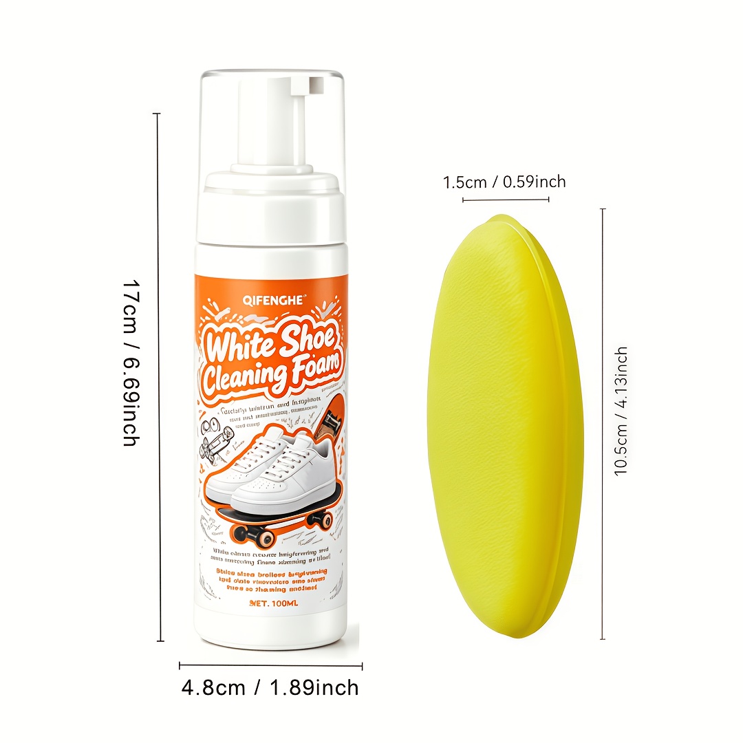 Portable No Rinse White Shoe C - Sneaker Care White review and price